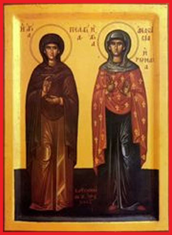 Santa Pelagia dan Santa Anastasia si Orang Romawi